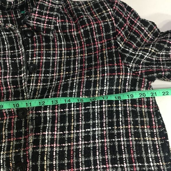 BRIGGS MULTI COLOR TWEED LONG SLEEVE BLAZER PETITE MEDIUM - Picture 6 of 9